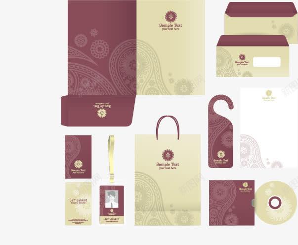 企业办公用品VI矢量图与免费素材资源全解析